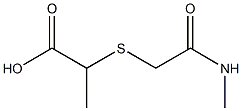 2-{[2-(methylamino)-2-oxoethyl]thio}propanoic acid Structure