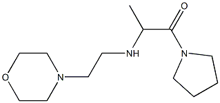 2-{[2-(morpholin-4-yl)ethyl]amino}-1-(pyrrolidin-1-yl)propan-1-one Structure