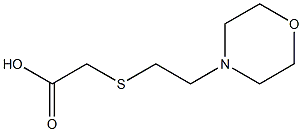 2-{[2-(morpholin-4-yl)ethyl]sulfanyl}acetic acid 구조식 이미지