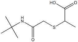 2-{[2-(tert-butylamino)-2-oxoethyl]thio}propanoic acid 구조식 이미지