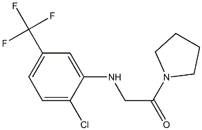 2-{[2-chloro-5-(trifluoromethyl)phenyl]amino}-1-(pyrrolidin-1-yl)ethan-1-one Structure