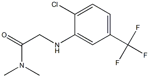2-{[2-chloro-5-(trifluoromethyl)phenyl]amino}-N,N-dimethylacetamide 구조식 이미지
