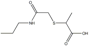 2-{[2-oxo-2-(propylamino)ethyl]thio}propanoic acid 구조식 이미지