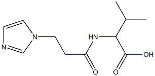 2-{[3-(1H-imidazol-1-yl)propanoyl]amino}-3-methylbutanoic acid 구조식 이미지