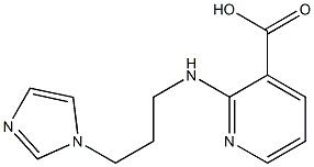 2-{[3-(1H-imidazol-1-yl)propyl]amino}pyridine-3-carboxylic acid Structure