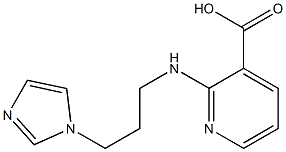 2-{[3-(1H-imidazol-1-yl)propyl]amino}pyridine-3-carboxylic acid 구조식 이미지