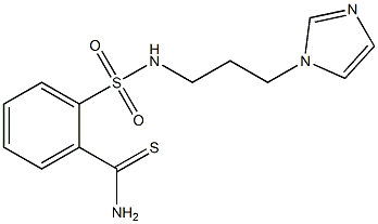 2-{[3-(1H-imidazol-1-yl)propyl]sulfamoyl}benzene-1-carbothioamide 구조식 이미지