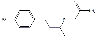 2-{[3-(4-hydroxyphenyl)-1-methylpropyl]amino}acetamide Structure