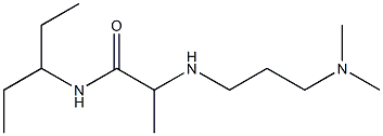 2-{[3-(dimethylamino)propyl]amino}-N-(pentan-3-yl)propanamide Structure