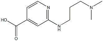 2-{[3-(dimethylamino)propyl]amino}pyridine-4-carboxylic acid Structure