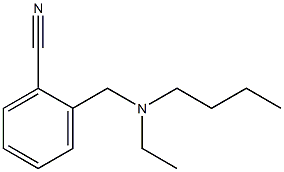 2-{[butyl(ethyl)amino]methyl}benzonitrile Structure