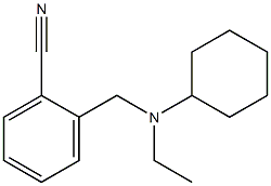 2-{[cyclohexyl(ethyl)amino]methyl}benzonitrile Structure