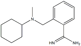 2-{[cyclohexyl(methyl)amino]methyl}benzenecarboximidamide Structure