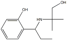 2-{1-[(1-hydroxy-2-methylpropan-2-yl)amino]propyl}phenol 구조식 이미지