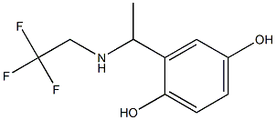 2-{1-[(2,2,2-trifluoroethyl)amino]ethyl}benzene-1,4-diol Structure