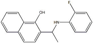 2-{1-[(2-fluorophenyl)amino]ethyl}naphthalen-1-ol 구조식 이미지