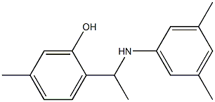 2-{1-[(3,5-dimethylphenyl)amino]ethyl}-5-methylphenol 구조식 이미지