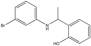 2-{1-[(3-bromophenyl)amino]ethyl}phenol 구조식 이미지