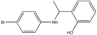 2-{1-[(4-bromophenyl)amino]ethyl}phenol Structure