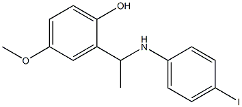 2-{1-[(4-iodophenyl)amino]ethyl}-4-methoxyphenol Structure