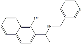 2-{1-[(pyridin-3-ylmethyl)amino]ethyl}naphthalen-1-ol Structure