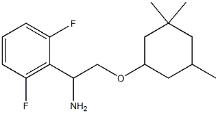 2-{1-amino-2-[(3,3,5-trimethylcyclohexyl)oxy]ethyl}-1,3-difluorobenzene 구조식 이미지