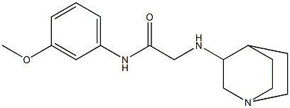 2-{1-azabicyclo[2.2.2]octan-3-ylamino}-N-(3-methoxyphenyl)acetamide Structure