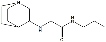 2-{1-azabicyclo[2.2.2]octan-3-ylamino}-N-propylacetamide 구조식 이미지