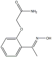2-{2-[(1E)-N-hydroxyethanimidoyl]phenoxy}acetamide Structure