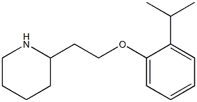 2-{2-[2-(propan-2-yl)phenoxy]ethyl}piperidine Structure