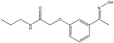 2-{3-[(1E)-N-hydroxyethanimidoyl]phenoxy}-N-propylacetamide Structure