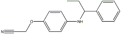 2-{4-[(1-phenylpropyl)amino]phenoxy}acetonitrile 구조식 이미지