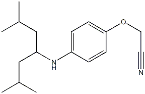 2-{4-[(2,6-dimethylheptan-4-yl)amino]phenoxy}acetonitrile 구조식 이미지