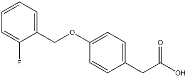 2-{4-[(2-fluorophenyl)methoxy]phenyl}acetic acid Structure