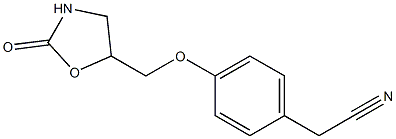 2-{4-[(2-oxo-1,3-oxazolidin-5-yl)methoxy]phenyl}acetonitrile 구조식 이미지