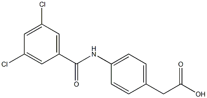 2-{4-[(3,5-dichlorobenzene)amido]phenyl}acetic acid 구조식 이미지