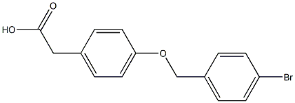 2-{4-[(4-bromophenyl)methoxy]phenyl}acetic acid 구조식 이미지