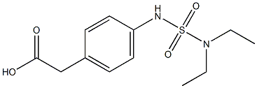 2-{4-[(diethylsulfamoyl)amino]phenyl}acetic acid 구조식 이미지