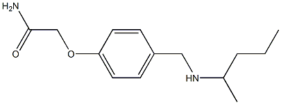 2-{4-[(pentan-2-ylamino)methyl]phenoxy}acetamide 구조식 이미지