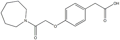 2-{4-[2-(azepan-1-yl)-2-oxoethoxy]phenyl}acetic acid 구조식 이미지