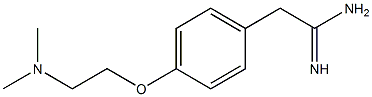2-{4-[2-(dimethylamino)ethoxy]phenyl}ethanimidamide Structure
