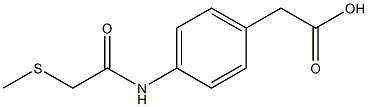 2-{4-[2-(methylsulfanyl)acetamido]phenyl}acetic acid Structure