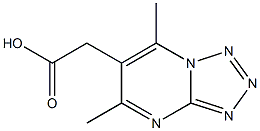 2-{5,7-dimethyl-[1,2,3,4]tetrazolo[1,5-a]pyrimidin-6-yl}acetic acid Structure