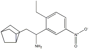 2-{bicyclo[2.2.1]heptan-2-yl}-1-(2-ethyl-5-nitrophenyl)ethan-1-amine Structure