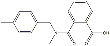 2-{methyl[(4-methylphenyl)methyl]carbamoyl}benzoic acid Structure