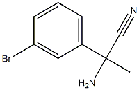 2-amino-2-(3-bromophenyl)propanenitrile Structure