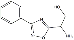 2-amino-2-[3-(2-methylphenyl)-1,2,4-oxadiazol-5-yl]ethan-1-ol 구조식 이미지
