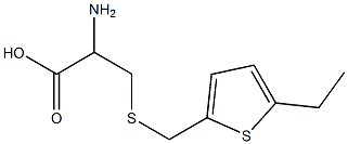 2-amino-3-{[(5-ethylthien-2-yl)methyl]thio}propanoic acid 구조식 이미지