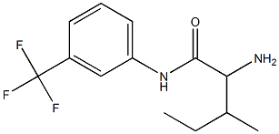 2-amino-3-methyl-N-[3-(trifluoromethyl)phenyl]pentanamide Structure