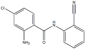 2-amino-4-chloro-N-(2-cyanophenyl)benzamide 구조식 이미지